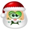 Green-eyed Santa