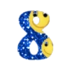 أرقام مع رموز تعبيرية 😃 (p35h67ksy9)