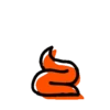 لهب برتقالي
