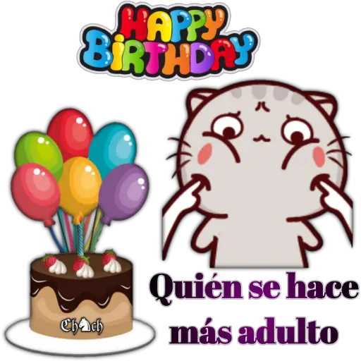 HAPPY BIRTHDAY Chach Zaf Quién se hace más adulto (chr28xp7wv)
