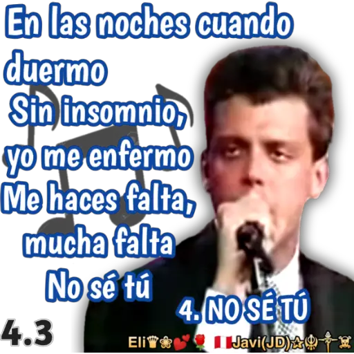 En las noches cuando duermo Sin insomnio, yo me enfermo Me (c258xfsjth)