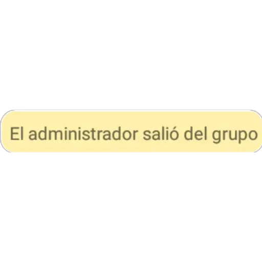 El administrador salió del grupo (3xjdch7s2b)
