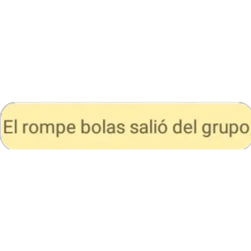 El rompe bolas salió del grupo (63wzpv7g8h)
