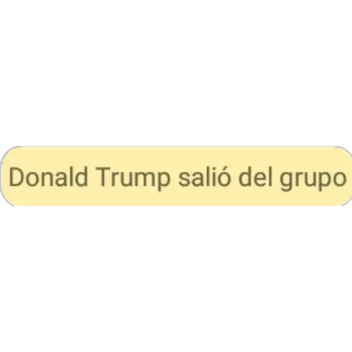 Donald Trump salió del grupo (kmx6b54vsr)
