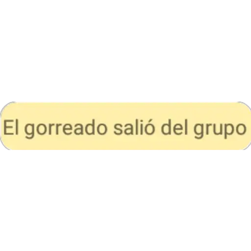 El gorreado salió del grupo (y5dq98g6xw)