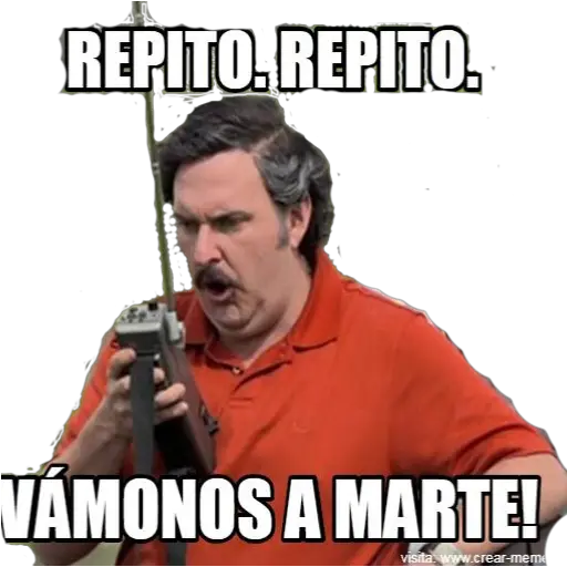 REPITO. REPITO. VAMONOS A MARTE! visita www.crear-mem (msgyb3645n)