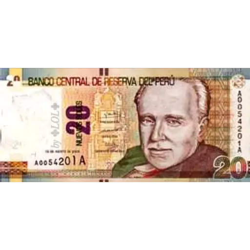 BANCO CENTRAL DE RESERVA DEL PERÚ 20 A0054201A +707 kq NUE (sphb7dc9rn)