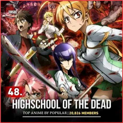 TOSEE 48. HIGHSCHOOL OF THE DEAD TOP ANIME BY POPULAR (76smfgy5r4)