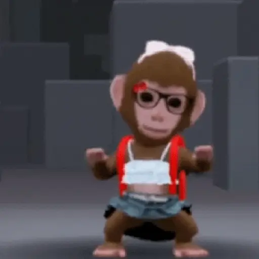 🐒 • القرد الراقص • 🐒 (2by4kzg7sw)