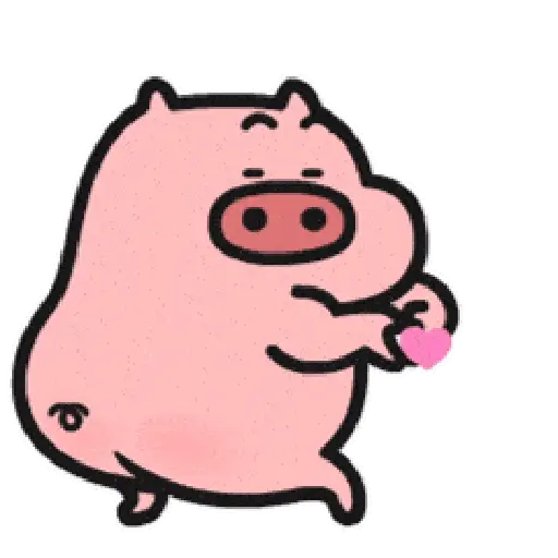 Cute Pink Pig  (mrz94yg2b6)