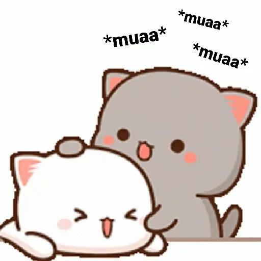 Cute Cat Bucin GIF ♥️ (fzh693dswv)
