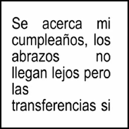 Se acerca mi cumpleaños, los abrazos no llegan lejos pero (87wp56brvf)