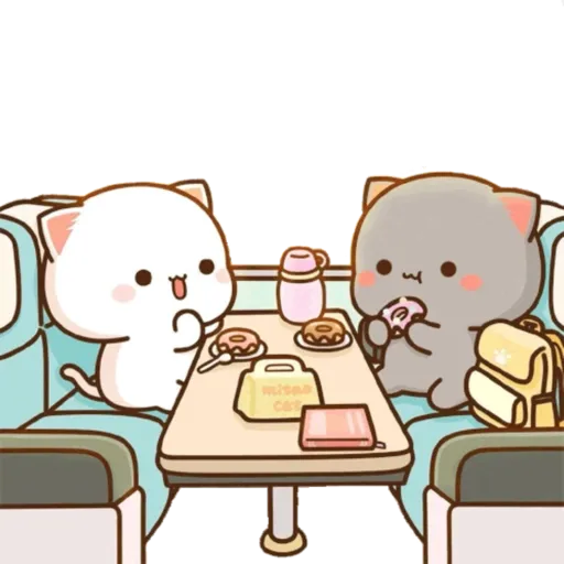 Love peach Mochi cat love  (7pnrsbfv58)