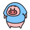 Cute Pink Pig  (gh3x9ndbs2)