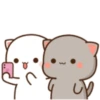 Love peach Mochi cat love  (nc9mpgvh8w)