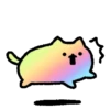 Kucing Rainbow GIF 🌈 (4wbzt5sfjn)
