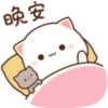 Love peach Mochi cat love  (cm2ndy7q6w)