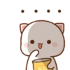Love peach Mochi cat love  (d5p3hvmqb7)