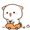 Love peach Mochi cat love  (g7b84zqnkj)