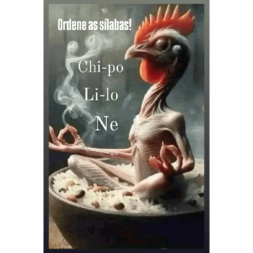 Ordene as sílabas! Chi-po Li-lo Ne (fgnktq9r7d)
