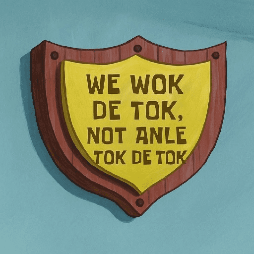 WE WOK DE TOK, NOT ANLE TOK DE TOK (v5jqrdgcsp)