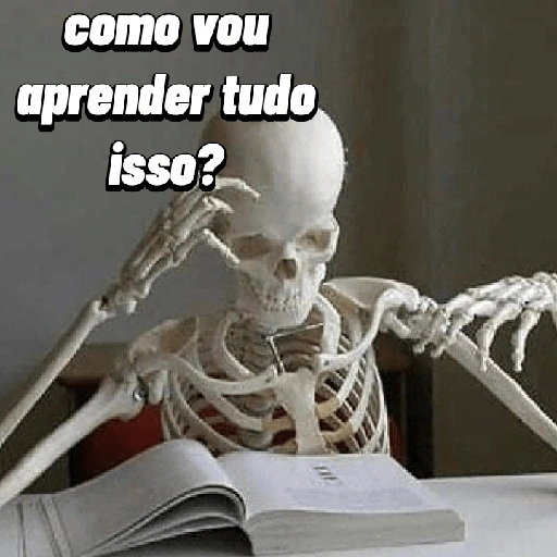 como vou aprender tudo isso? (vd96f7rm82)