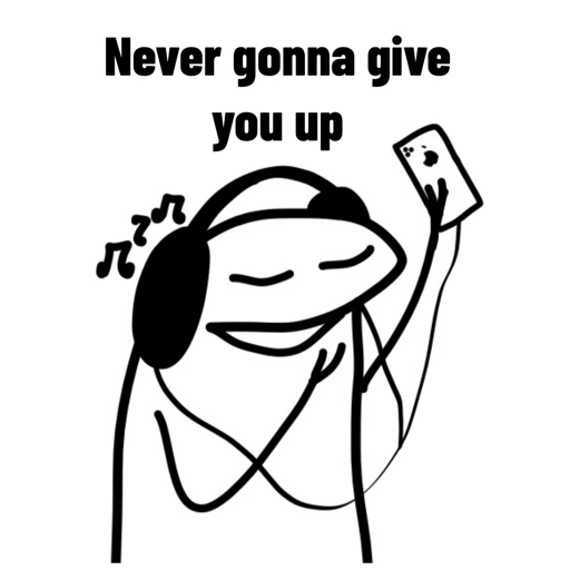 Never gonna give you up (pv4jgkztcs)