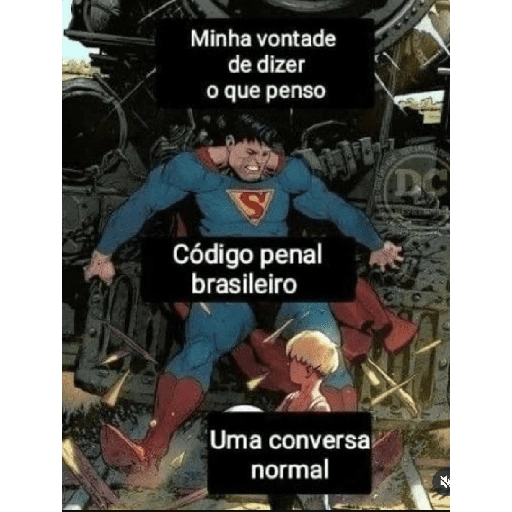Minha vontade de dizer o que penso S Código penal brasileiro (kyrc8xf3gv)