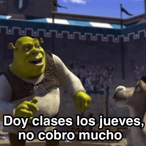 Doy clases los jueves, no cobro mucho (bgqmfr3hpv)