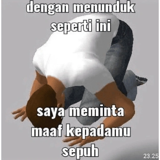 dengan menunduk seperti ini saya meminta maaf kepadamu sepuh (73rbqsz8j9)