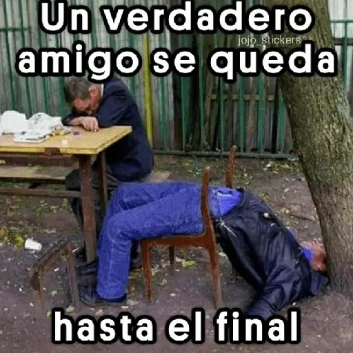Un verdadero amigo se queda jojo stickers hasta el final (yg45xfk9zb)