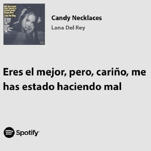 Candy Necklaces Lana Del Rey Eres el mejor, pero, cariño, me (6hpwmszvt4)