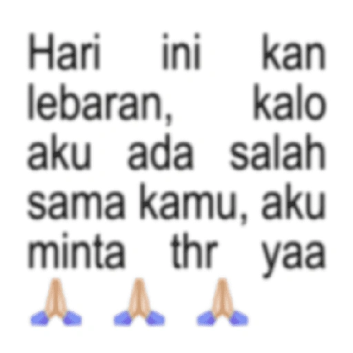 Hari ini kan lebaran, kalo aku ada salah sama kamu, aku (vxzgkypq85)