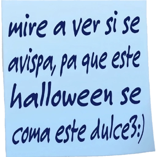 mire a ver si se avispa, pa que este halloween se coma este (tm37cwv8s4)