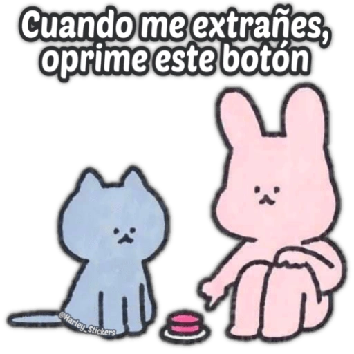 Cuando me extrañes, oprime este botón Harley Stickers (ks7g3mpqxd)