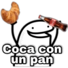 Coke with a bread