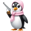 بطريق مع مسدس