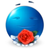 🔵Silly Face/Emoji Blue🔵 (4x92ktn5qb)