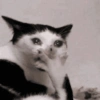 يمسح دموعه
