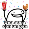 Coke and croissant