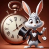 أرنب مع قبعة عالية