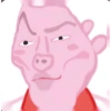 وجه خنزير كرتوني