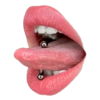 شفاه ولسان ببيرسينج