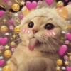 قط لسانه خارج